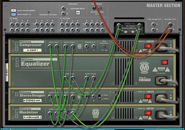 4-02-res-record-song Adding the mastering Combi into the Master Section