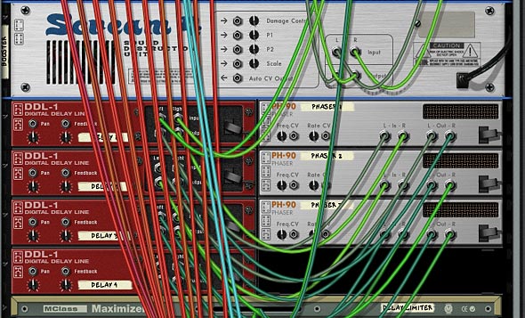 Multi-Tap Delay setup (with Phasers)