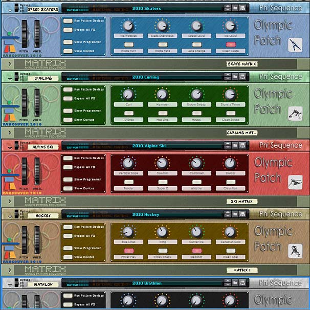 Olympic Patches: 5 Layered Synth Combinator Patches