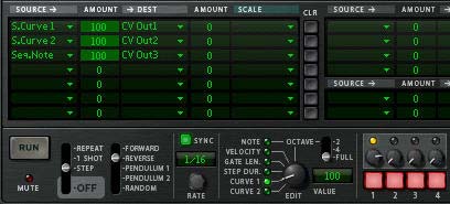 The MBRS settings and settings for Curve 1