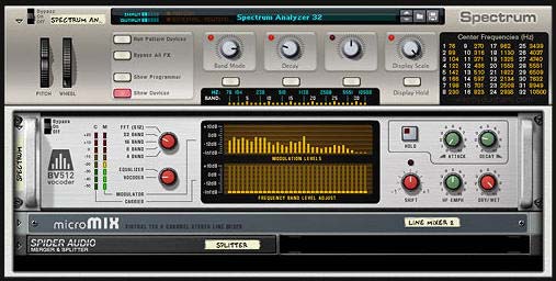 spectrum-analyzer-02 BV512 Spectrum Analyzer with Frequency Band labeled Backdrop