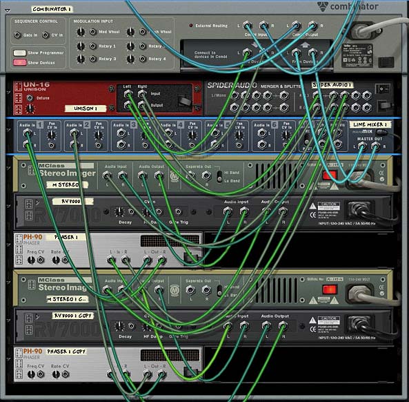 The Routings on the back of the rack. Looks complicated, but it's really pretty straightforward.