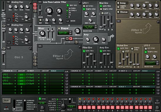 The front of the rack showing the Thor settings and MBRS routings.