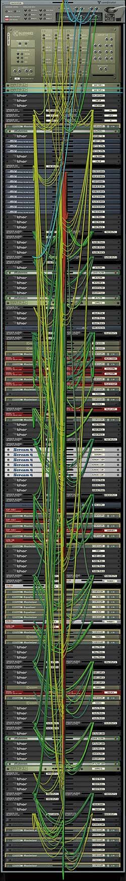 The Kong FX Chain builder from the back of the rack