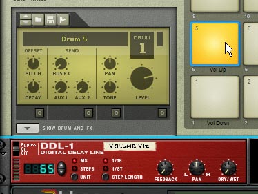 The DDL-1 used as a visualizer for the Volume setting