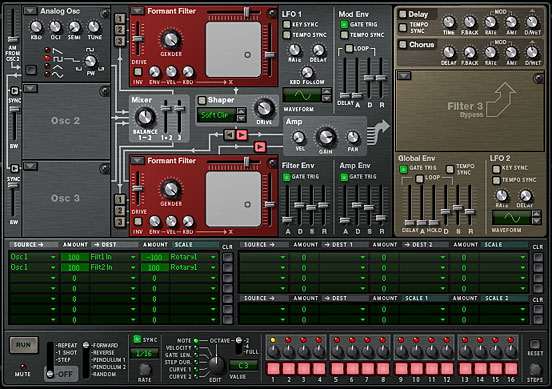 Crossfading Filters to access the Envelope Amount Knob in Thor