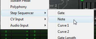 The Step Sequencer Note parameter in Thor's MBRS Source submenu