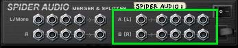 Spider Audio Merger Splitter - Splitter side